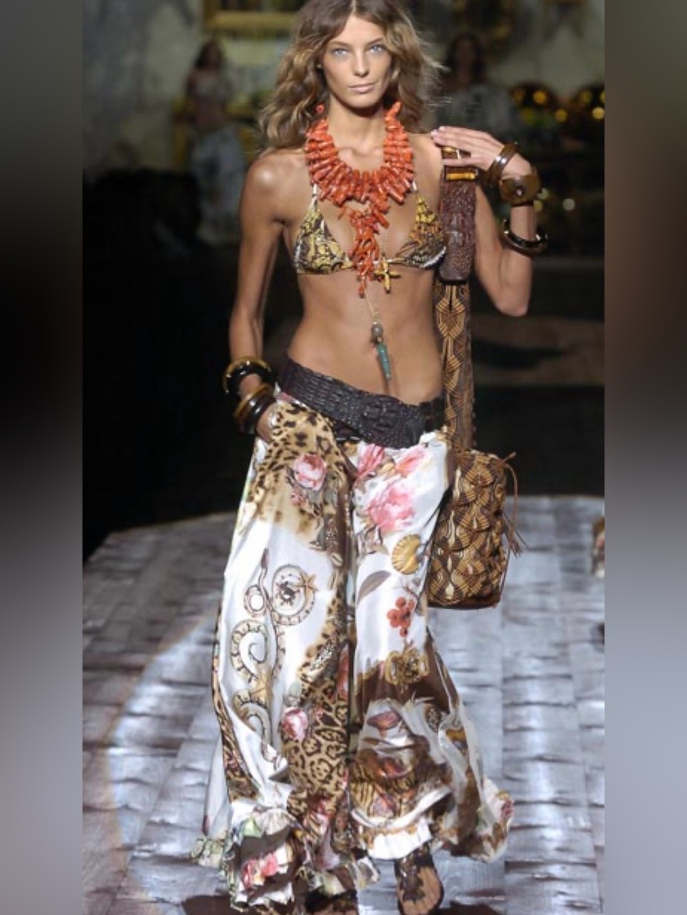 Roberto Cavalli SS2005 Printed Halter Dress - Picture 7 of 10